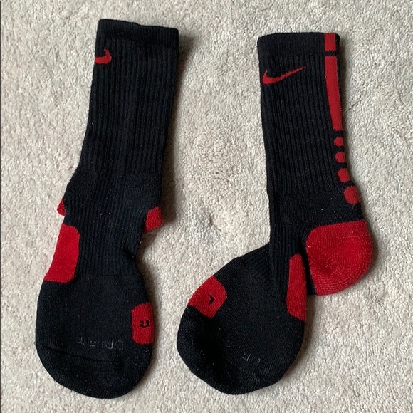 red nike basketball socks